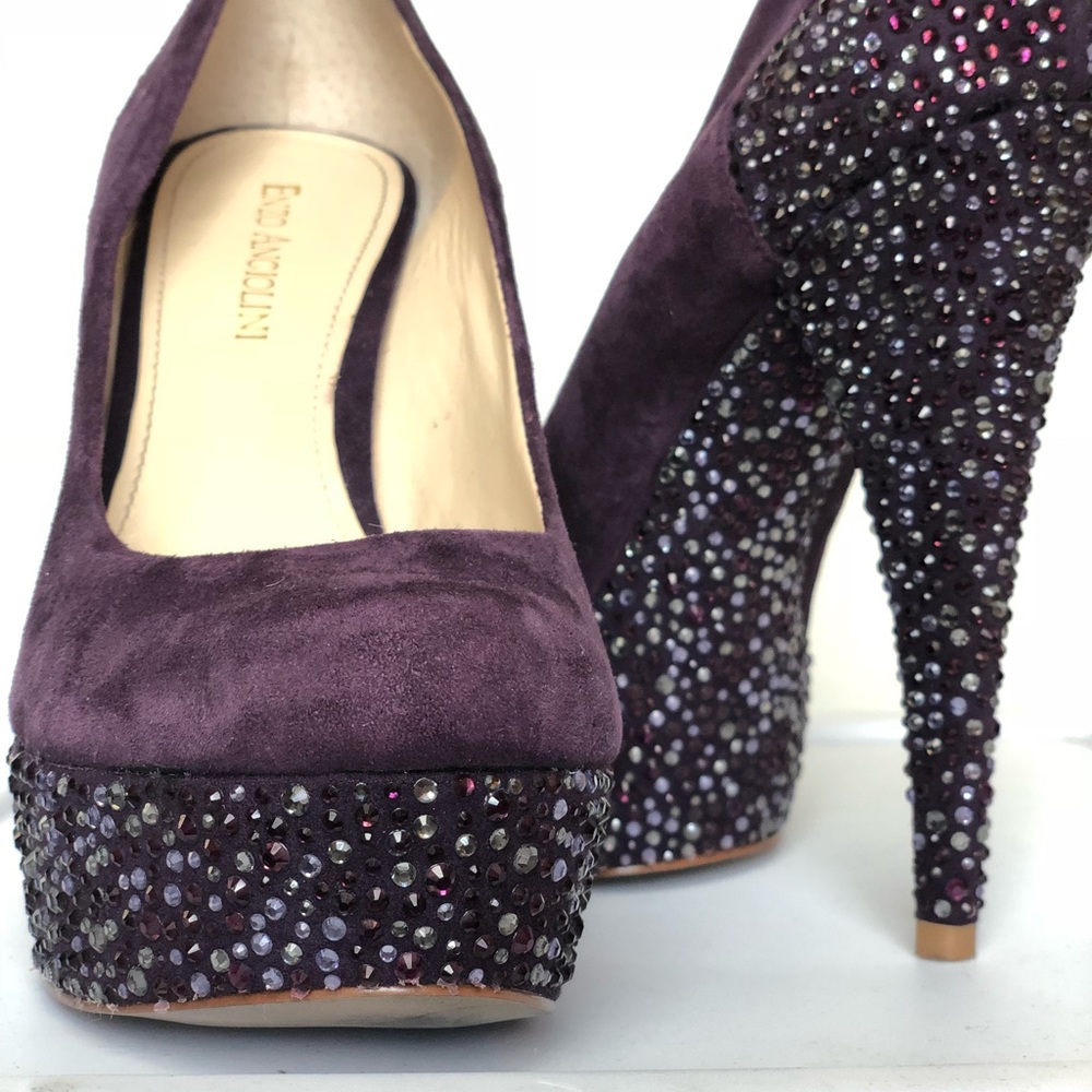 Suede Platform Pump - image 5